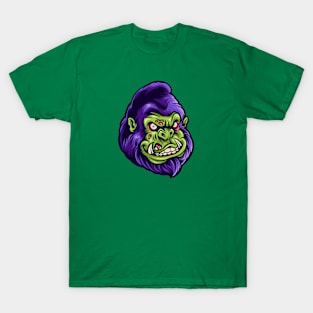 Zombie Gorilla Head T-Shirt